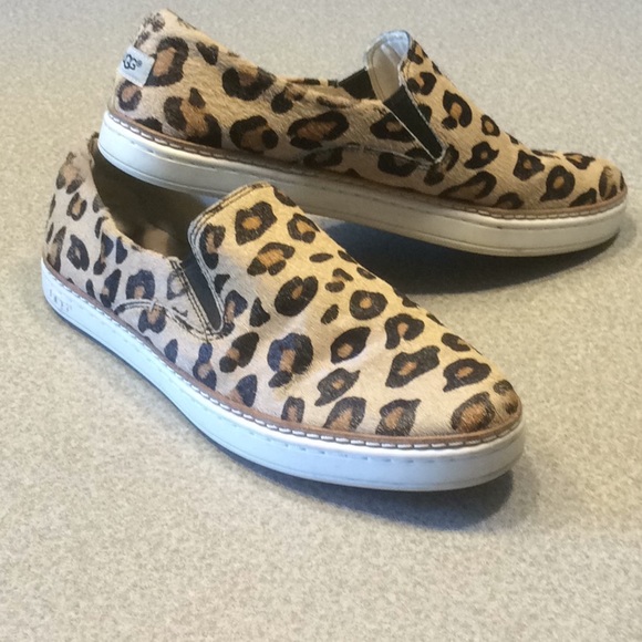 UGG Shoes - UGG Keile Calf Hair Leopard Print Sneaker- Size 7
